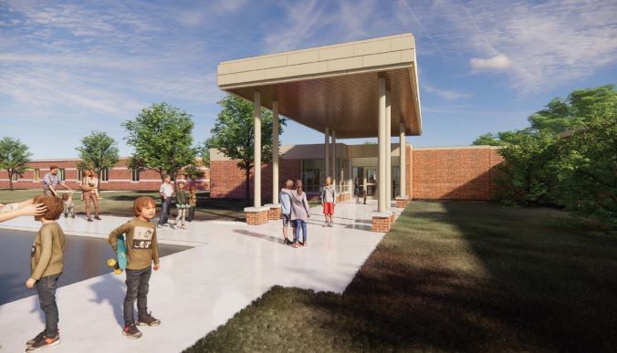 One Option for New Elementary Entrance